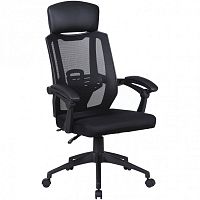 Кресло офисное Brabix Nexus ER-401 сетка/ткань/экокожа, черное 531835