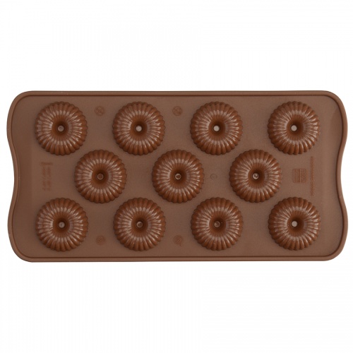 Форма для приготовления конфет choco crown 11 х 21 см силиконовая фото 6