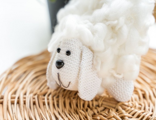 Елочная игрушка "Лохматая овечка" белая, 21х21х13 см, BILLIET фото 2
