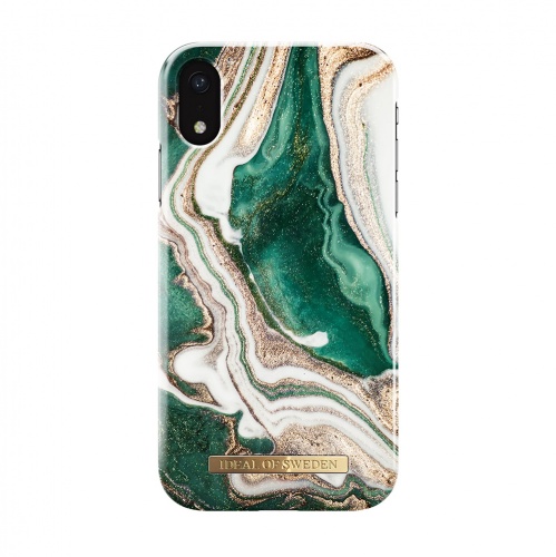 Чехол для iPhone XR iDeal, "Golden Jade Marble"