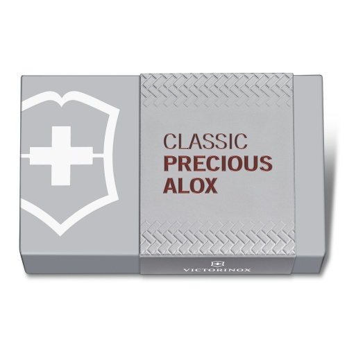 Нож-брелок Victorinox Classic SD Precious Alox, 58 мм, 5 функций, "Hazel Brown" (подар. упаковка) фото 4