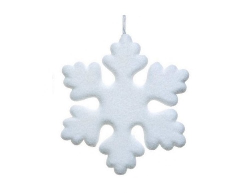 Снежинка "Уютная ёлочка", белая, пеноплекс, Kaemingk