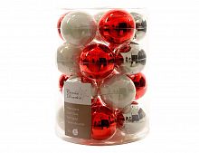 Набор стеклянных шаров Коллекция "Снежная клюква", 20 шт., 60 мм, Kaemingk