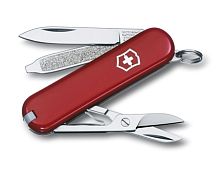 Нож-брелок Victorinox Classic, 58 мм, 7 функций, красный