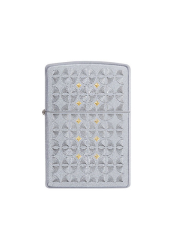 Зажигалка Zippo Sand Dollar Pattern с покрытием Satin Chrome, латунь/сталь, серебристая