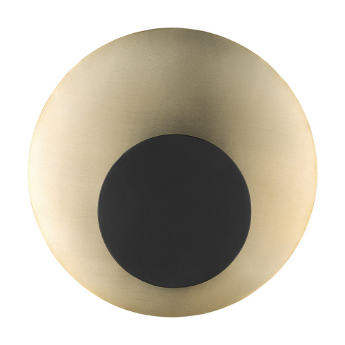 Светильник настенный stone, D35,5х15,5 см, черный/золотистый фото 5