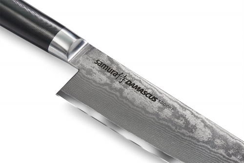 Нож Samura Damascus Гранд Шеф, 24 см, G-10, дамаск 67 слоев фото 3