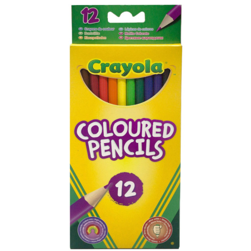 12 цветных карандашей Crayola