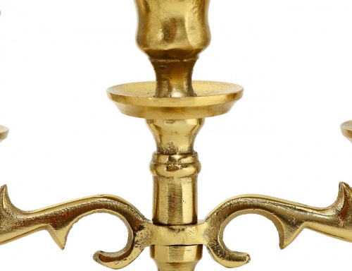 Канделябр "Варрас" под 3 свечи, золотой, 26 см, Boltze фото 3