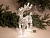 Светящийся маленький олень ТЁПЛЫЕ ИСКОРКИ, серебряный, 40 тёплых белых mini LED-огней, 40 см, таймер, батарейки, Koopman International