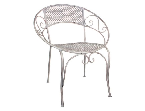 Садовое кресло "Ажурный прованс", металл, 65.5х57х76 см, Edelman