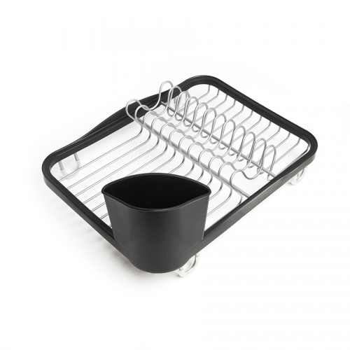 Сушилка для посуды sinkin чёрная-никель фото 10
