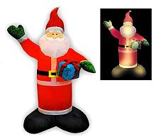 Надувная фигура "Санта" с блестящим подарком, Торг-Хаус