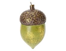 Деревянная елочная игрушка ЭКОРН, дерево, зеленый, 9.5 см, Koopman International