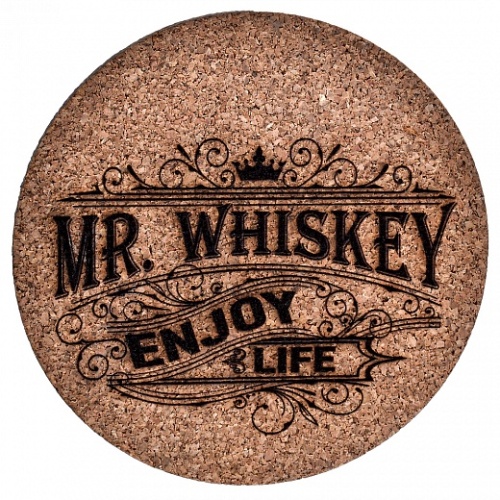 Набор из 2х бокалов для виски Квадро с накладкой "Телец", упаковка Mr Whiskey, ложемент коричневый атлас фото 3