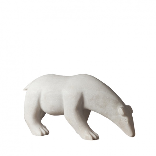 Белый медведь миниатюра камень roomers furniture, 55x18x26 см фото 5