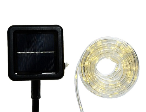 Светодиодный дюралайт на солнечной батарее Lumineo Solar 4.95 м, 100 теплых белых LED ламп, контроллер, IP44, Kaemingk (Lumineo) фото 5
