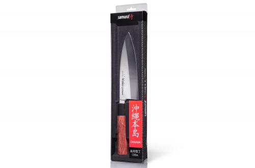 Нож Samura Okinawa Деба, 17 см, AUS-8, палисандр фото 2