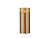 Восковая светодиодная свеча в стакане ТАНЦУЮЩЕЕ ПЛАМЯ, тёплый белый LED-огонь, золотая, батарейки, 7.5х17.5 см, Edelman, Mica
