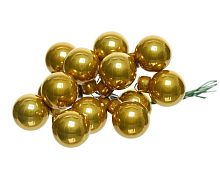 "Гроздь" стеклянных эмалевых шариков на проволоке, 12 шаров по 25 мм, Kaemingk