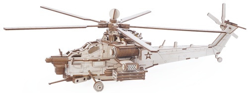 Конструктор из дерева &quot;Армия России&quot; Ударный боевой вертолет фото 8