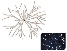 Украшение "Шар из веточек" белый, холодные белые LED-огни, провод прозрачный, уличный, Koopman International