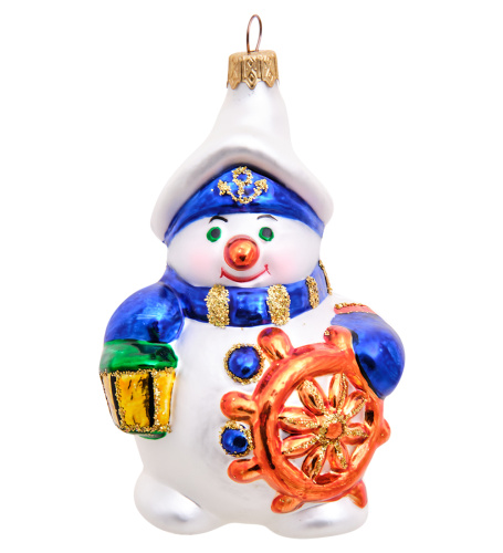 НФ-293 Фигурка «Снеговик Моряк» ёлочное украшение