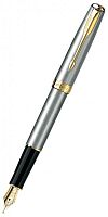 Parker Sonnet - Essential Stainless Steel GT, перьевая ручка, F