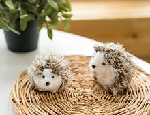 Ёлочная игрушка "Ёжик вихрастик", искусств. мех, 10 см, Kaemingk