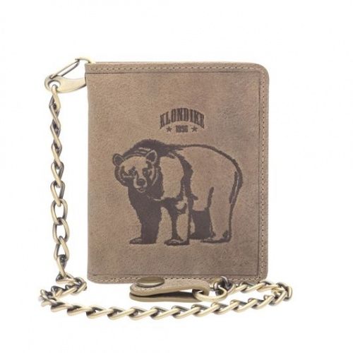 Бумажник Klondike Wayne Bear, коричневый, 10,5x12,5 см фото 10