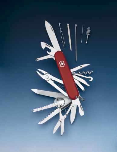 Нож Victorinox SwissChamp, 91 мм, 33 функции, красный фото 3