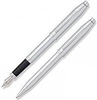 Набор подарочный Cross Century II - Chrome, шариковая ручка + перьевая ручка