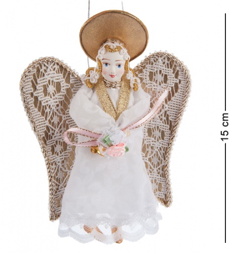 RK-422 Кукла-подвеска "Ангел с колокольчиком"