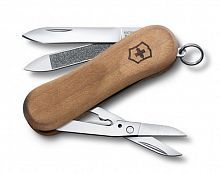 Нож-брелок Victorinox Classic EvoWood 81, 65 мм, 5 функций, дерево, 0.6421.63