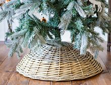 Плетёная корзина "Купол" для декорирования основания елки, светлая древесина, 65х19 см, Koopman International