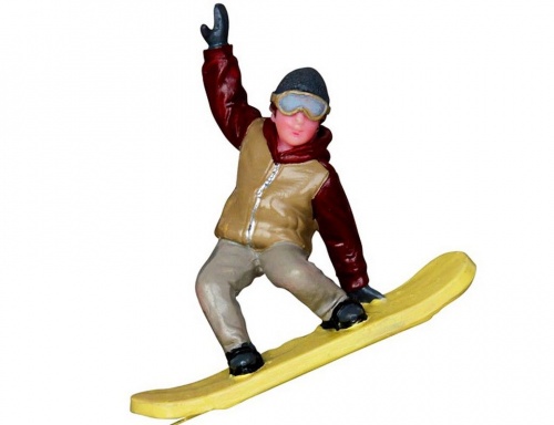 Фигурка 'Прыжок сноубордиста', 10 см, LEMAX фото 2