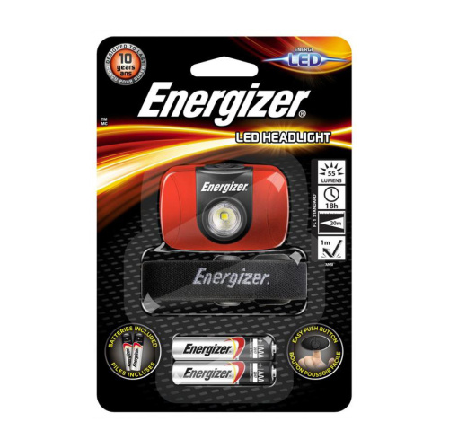 Фонарь светодиодный налобный Energizer LED Headlight, 55 лм, 2-AAA фото 2