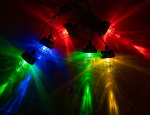 Гирлянда-проектор "Звёздный танец", 6 разноцветных LED-ламп, 2.5+5 м, уличная, Peha Magic фото 6