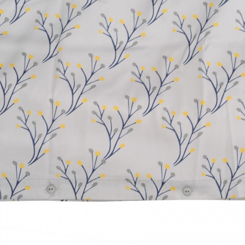 Комплект постельного белья полутораспальный из сатина с принтом "Соцветие" из коллекции essential фото 2