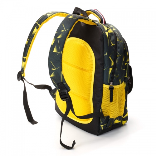 Рюкзак Torber Class X 15,6'', черно-желтый с орнаментом, 45x30x18 см фото 7