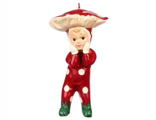 Ёлочная игрушка "Мухоморчик-мальчуган", полистоун, 10 см, Goodwill