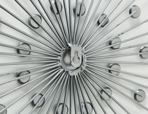 Интерьерное у крашение на стену "Серебряное солнце", металл, акрил, 48 см, Boltze фото 3