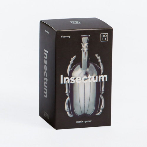 Открывалка для бутылок insectum, серебристая фото 3