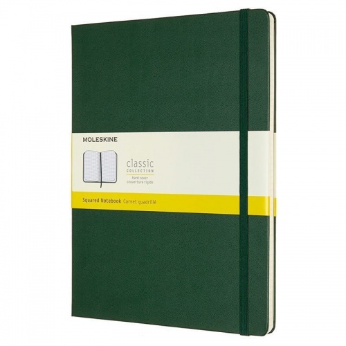 Блокнот Moleskine Classic XL, 192 стр., зеленый, в клетку