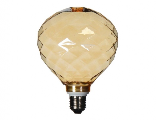 Светодиодная лампа "Танзи" гранёная, золотистая, 12.5 см, цоколь Е27, Edelman