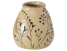 Декоративная ваза БОТАНИКО с пышными веточками, фарфоровая, 10 см, Boltze