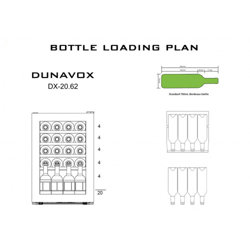 Винный шкаф Dunavox DX-20.62KF фото 2