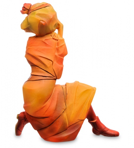 pr-SCH02 Статуэтка "Женщина в красно-оранжевом платье" Эгон Шиле (Museum.Parastone) фото 2
