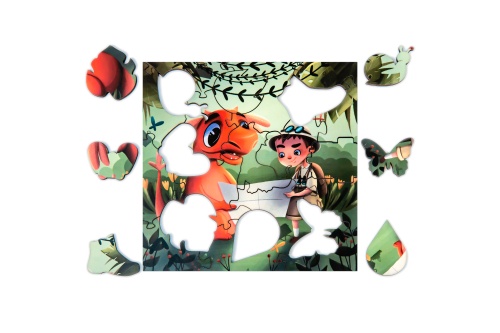 Деревянный пазл-головоломка Mr.Puzz &quot;Приключение Гоши и Тоши&quot; фото 4