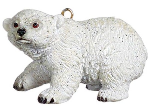 Ёлочная игрушка "Полярный медвежонок", полистоун, 5 см, Goodwill